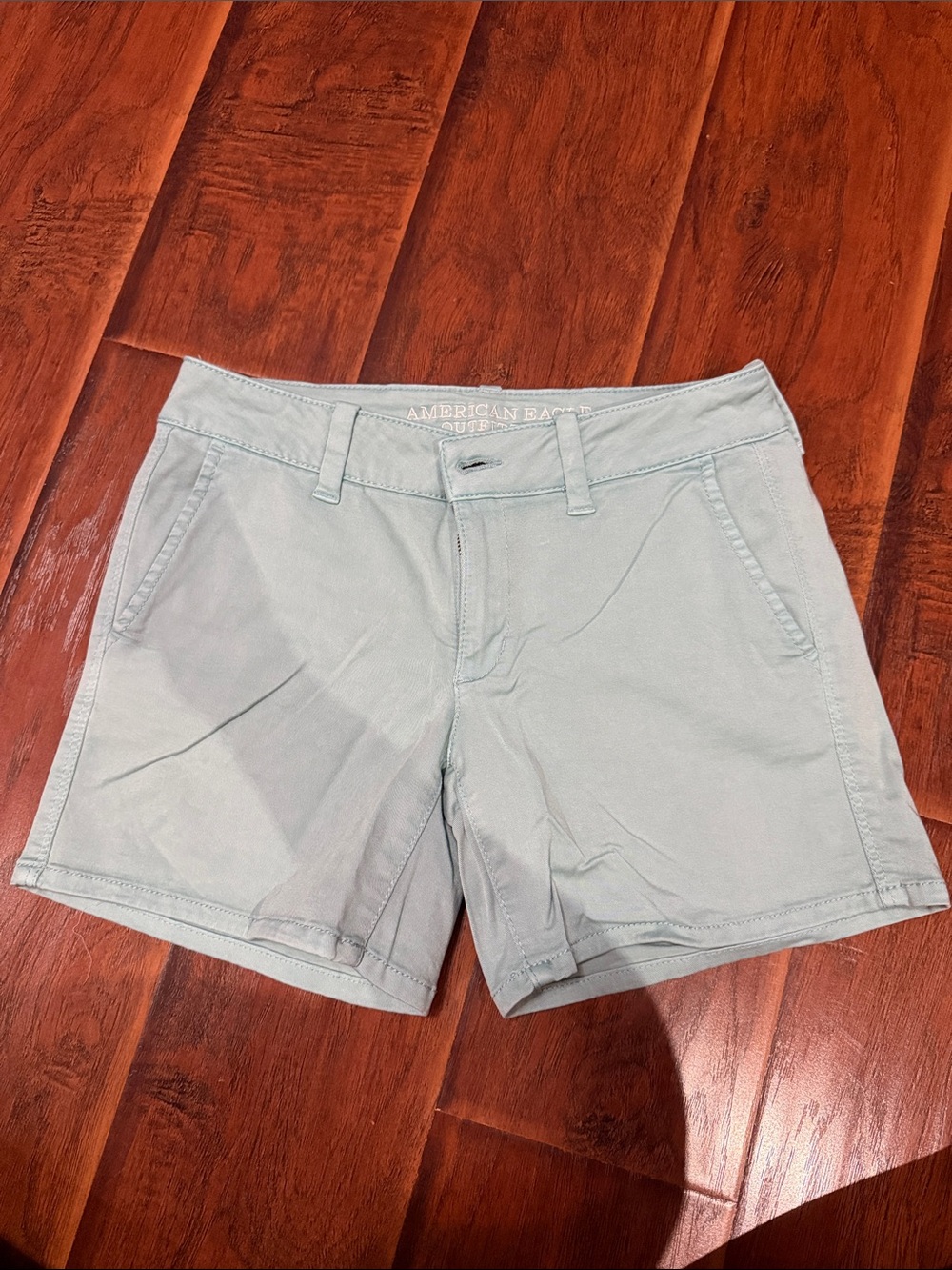 American Eagle Outfitters Women’s Light Blue Chino Bermuda Shorts
